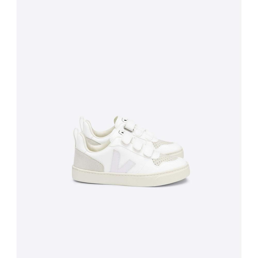 Veja V-10 CWL Sneakers Kinderen White/Beige | NL 868EBC